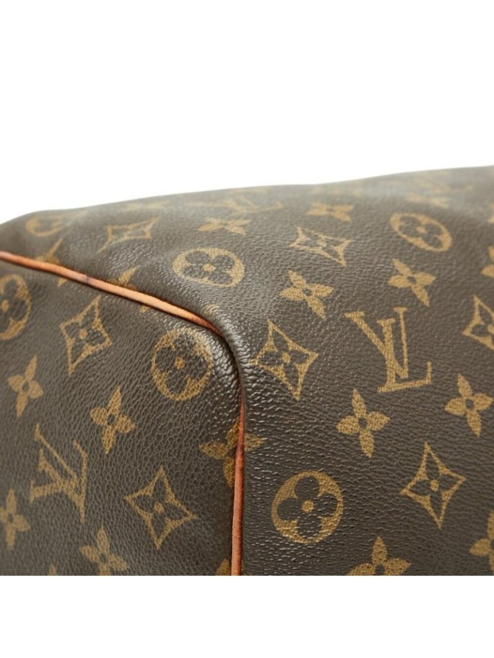 Louis Vuitton Monogram Speedy 35 Mini Boston Bag Brown Leather - Picture 5 of 10